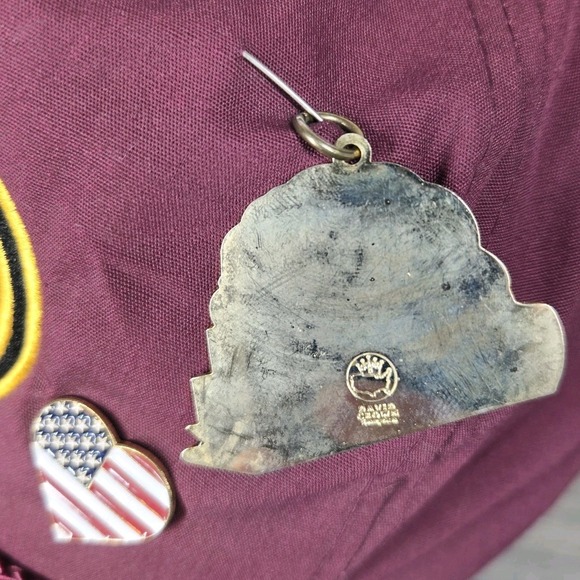Vintage Norfolk Western Hat Adult Red Otto Strapback‎ Cap With Pins - Picture 5 of 14